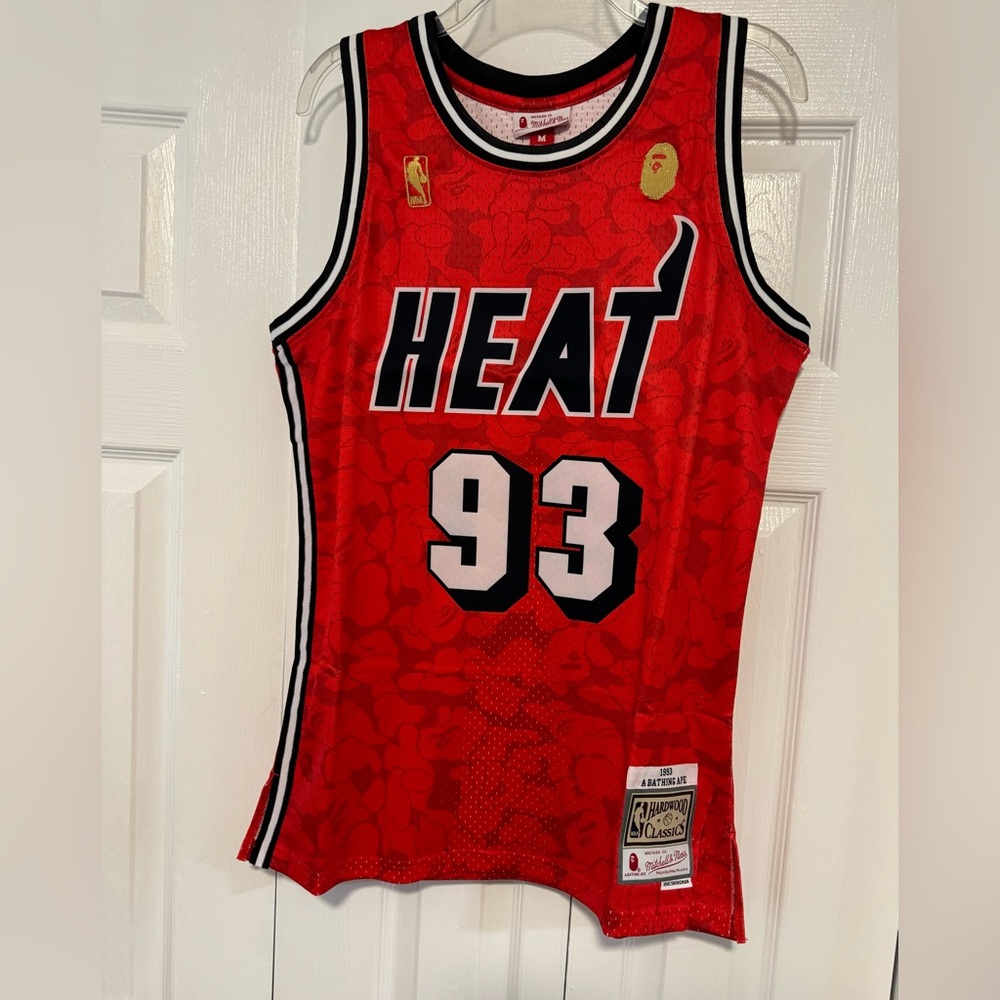 BAPE Miami Heat 93 red jersey